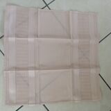 8 serviettes écrues en coton et ajourées années 60