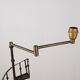 French Floor Lamp with Spiral Staircase, iron and brass, Mid-Century