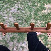 Wooden wall coat rack, vintage wall coat rack, entrance hall