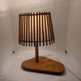 Superb vintage rattan lamp
