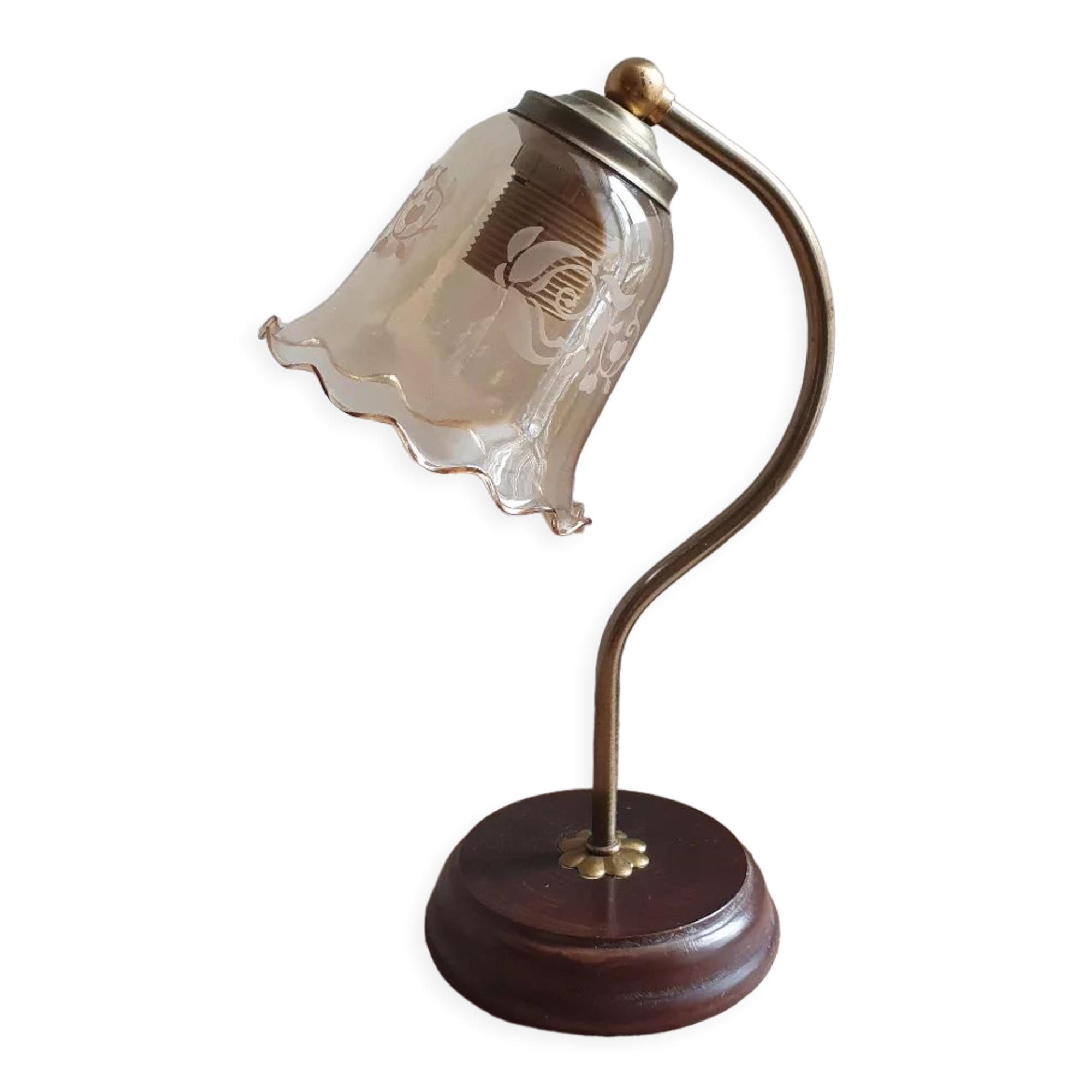 Lampe col de cygne et tulipe