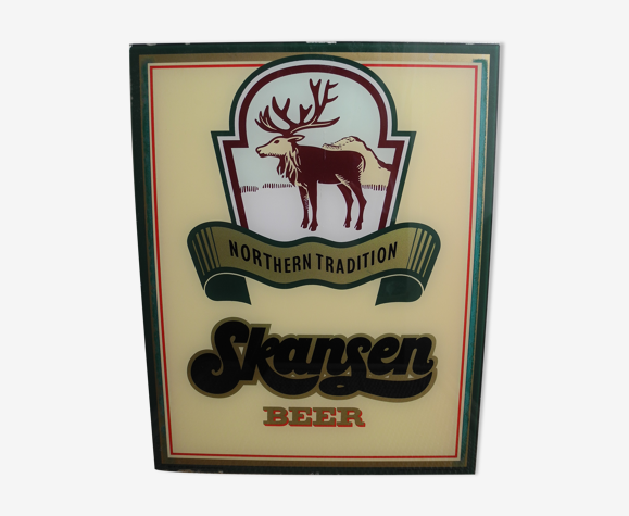 Ancienne pub affiche bière 1973 skansen