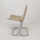Set of 2 italian canvas and chromed metal chairs, 1970's