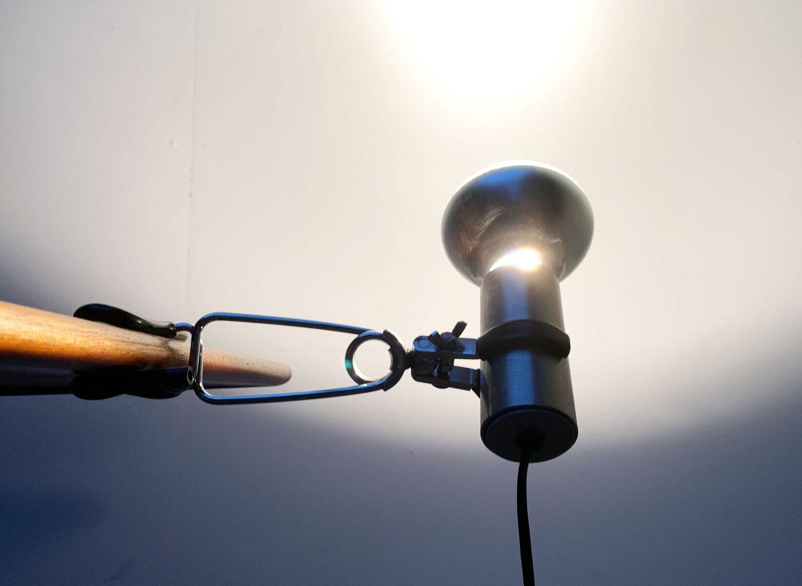 Mid-century minimalist shelf lamp by Swisslamps International