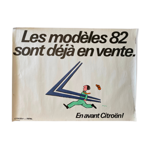 Affiche originale En avant Citroën,