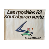 Original poster "En avant Citroën, les modèles 82" Raymond Savignac 58x77cm 1982