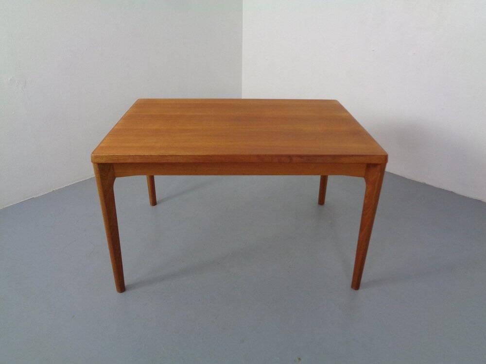 Extendable Teak Dining Table by Henning Kjærnulf for Velje Møbelfabrik, 1960s