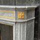 Louis XVI style half-moon fireplace in marble circa 1880