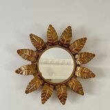 Sun mirror in gilded wood 1960