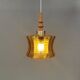 Swedish hanging lamp with double layer glass shades, 1970s