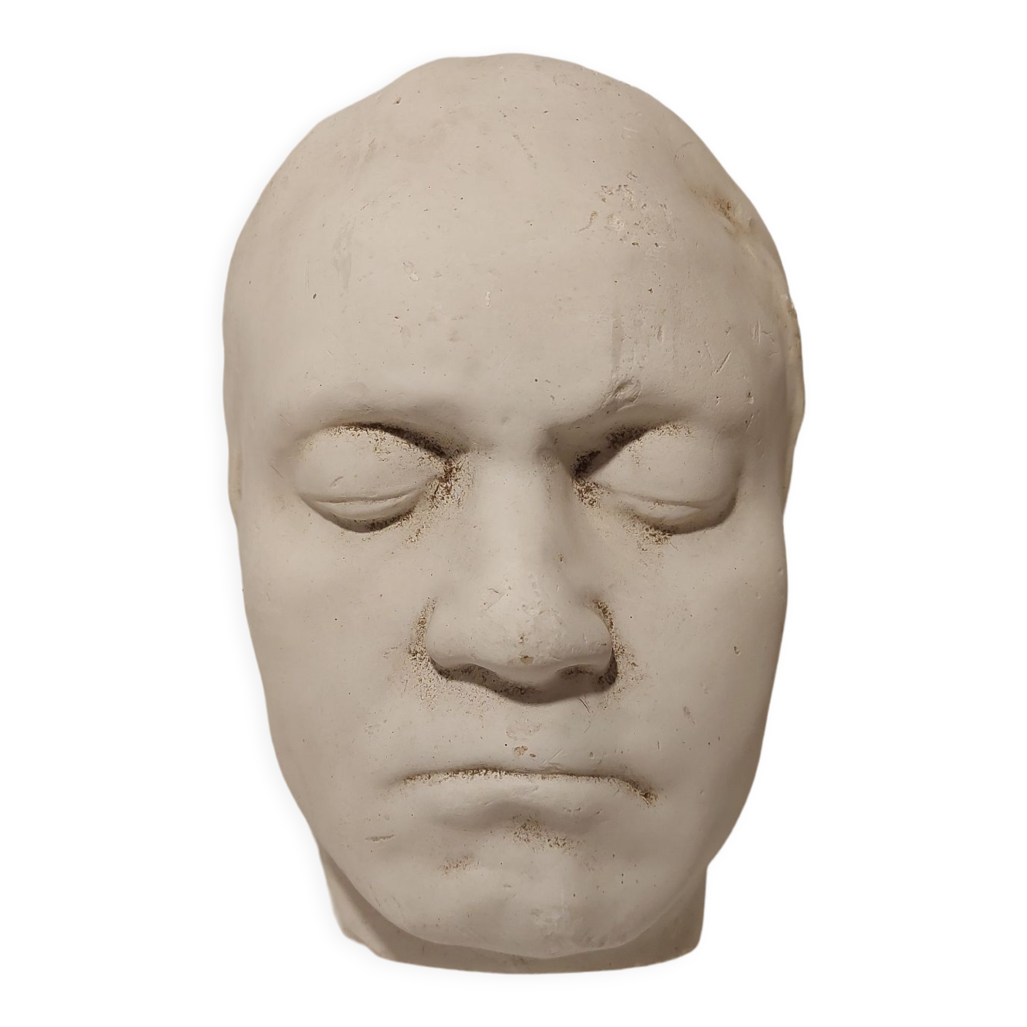 Masque mortuaire en plâtre Beethoven