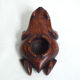 Cendrier grenouille en bois sculpté