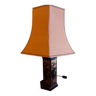 Pagoda lamp, silk lampshade