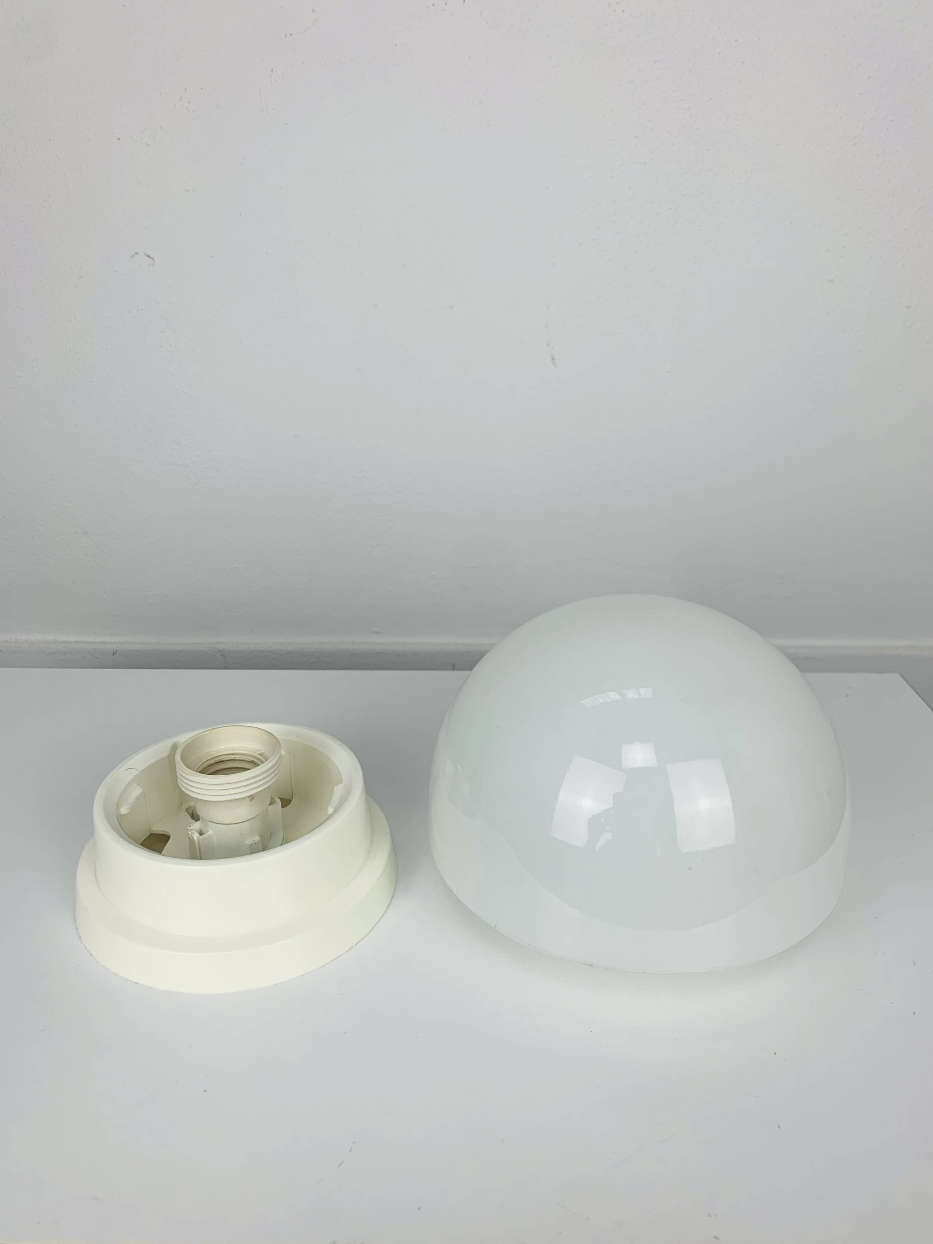 Opaline mushroom ball wall lamp from Massive