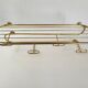 Vintage 1960 brass coat rack