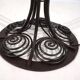 Charles Schneider Art Nouveau wrought iron floor lamp, 1920