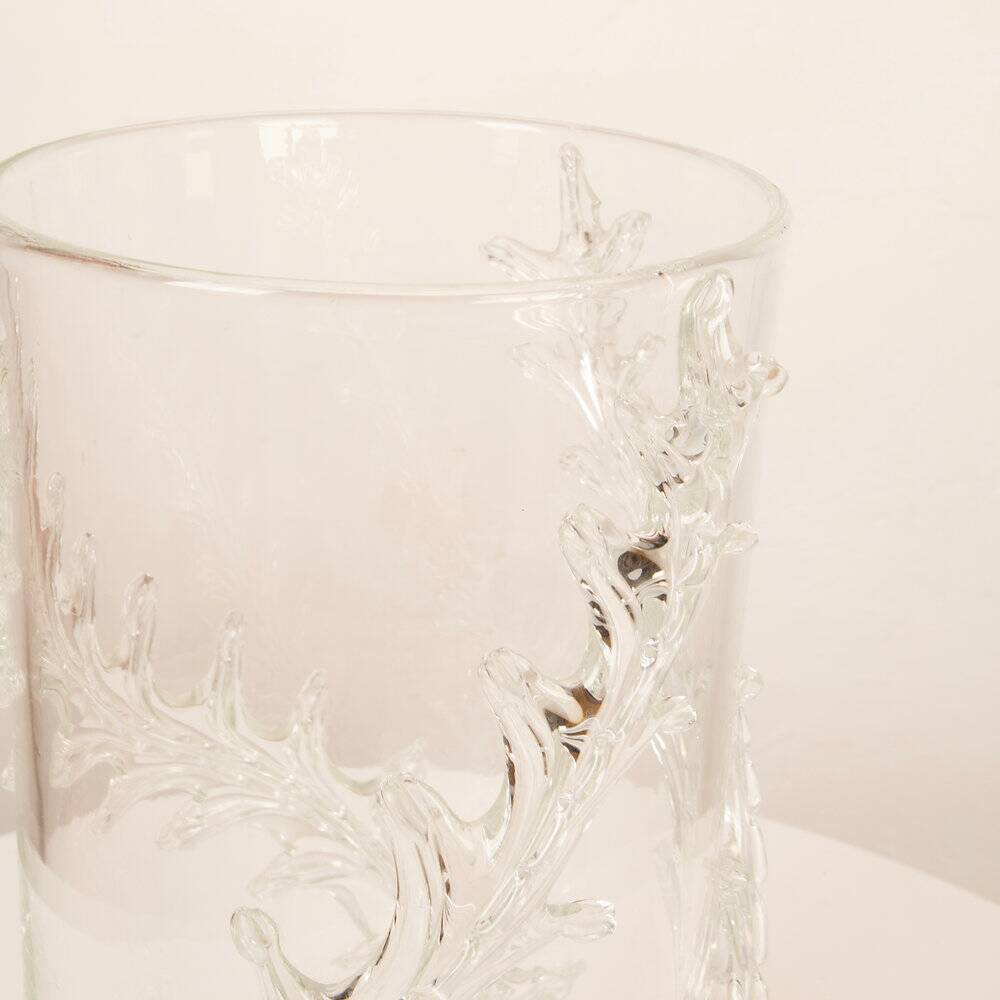 Rare monumental Piumato vase by Barovier & Toso, 1940s