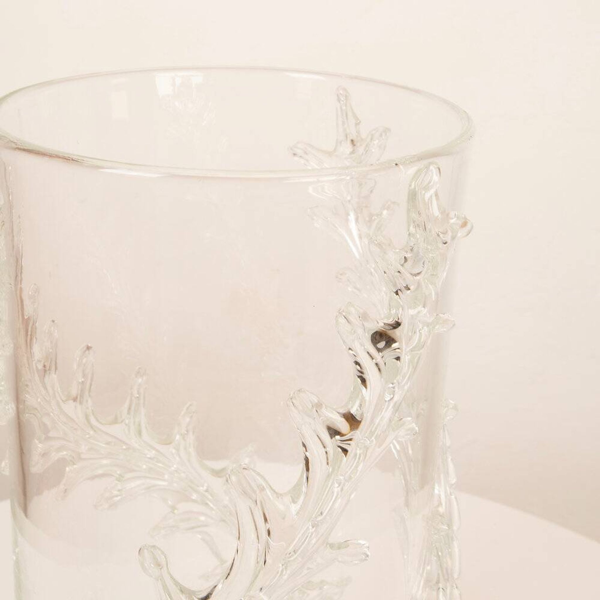 Rare monumental Piumato vase by Barovier & Toso, 1940s