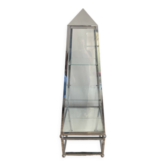 Pyramidal backlit display case 170 x60 x 60