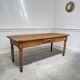 Solid oak work table 1960s