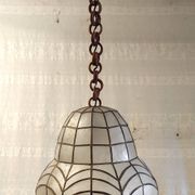 Mother-of-pearl and brass suspension, mid-20th century.