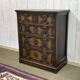 Commode anglaise en chêne des années 1950