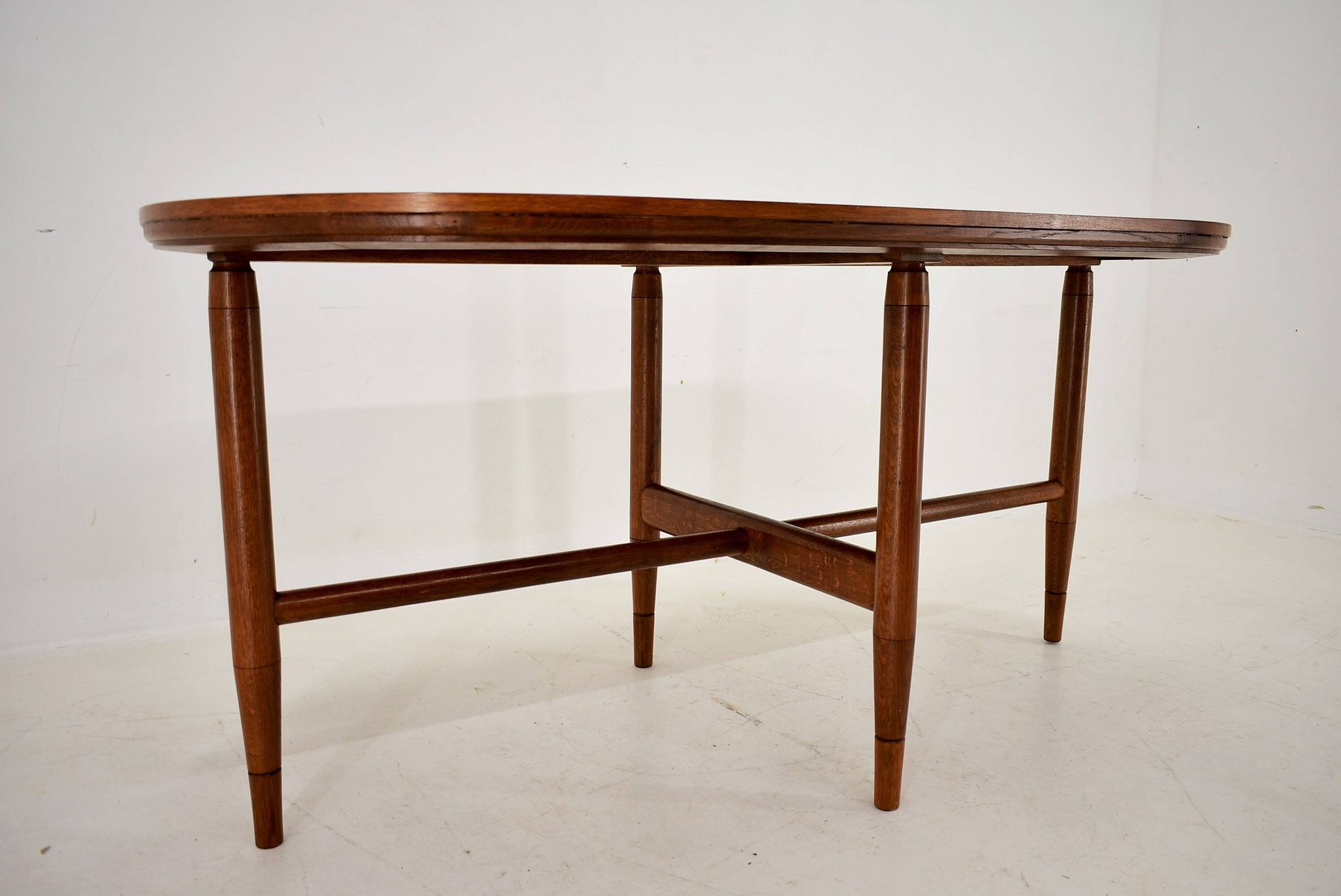 1960s Beech Dining Table, Czechoslovakia