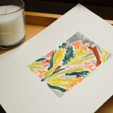 Monoprint de fleurs en fleurs