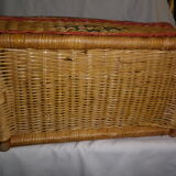 Rattan bamboo magazine holder