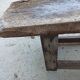 Wooden carpenter's workbench with iron and wooden vice