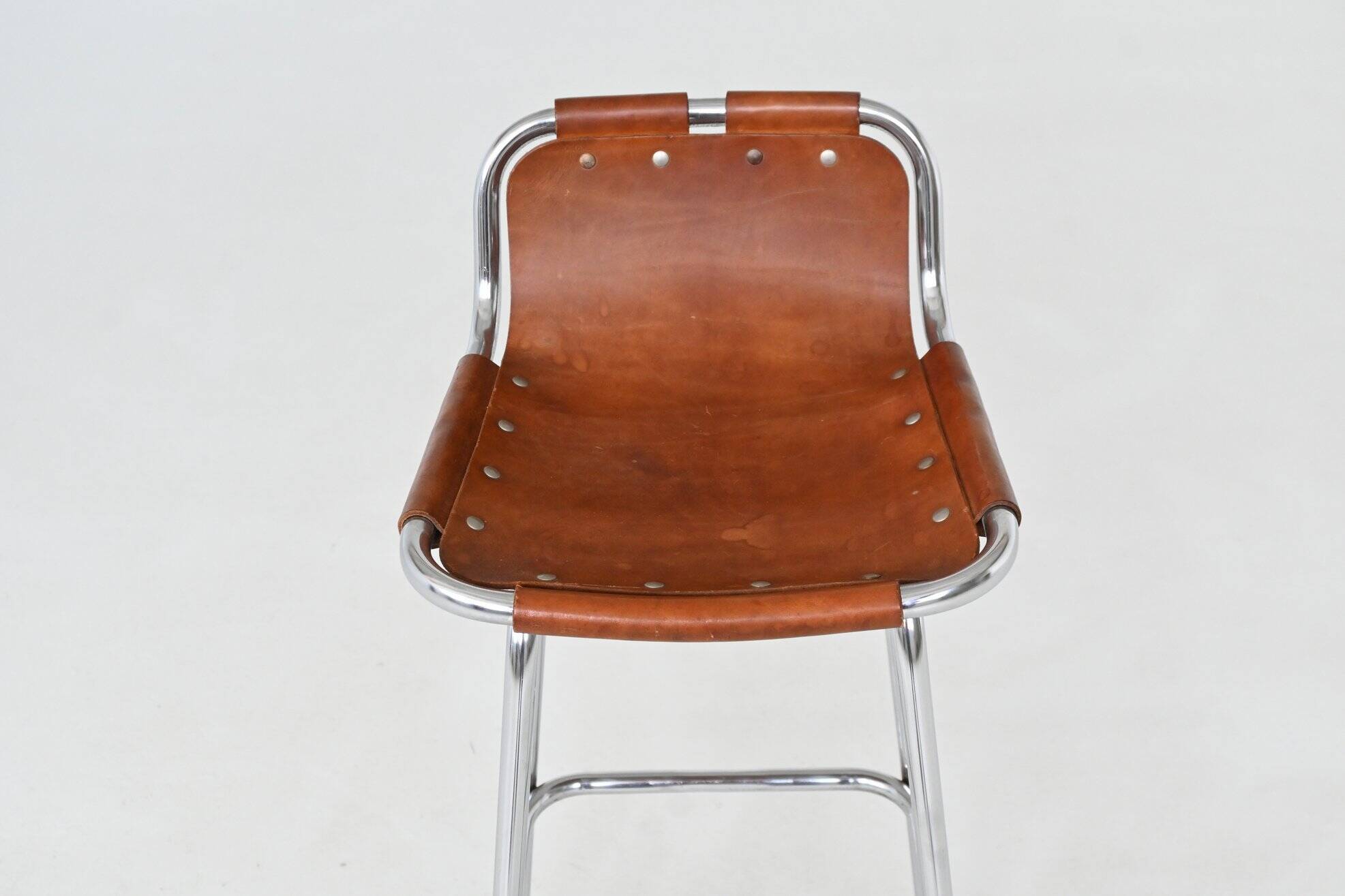 Ensemble de six tabourets de bar Charlotte Perriand, Station de ski des Arcs, France, 1960