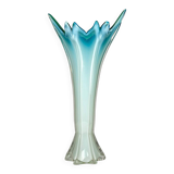 Vintage Murano Vase Grand Blue-Green, Italy, 1970s