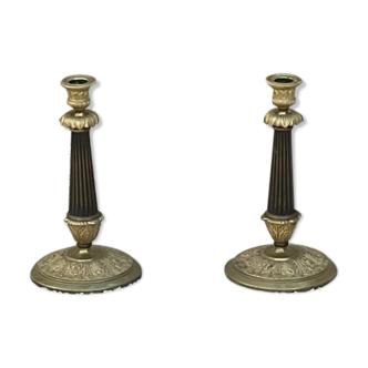 Pair of candle holders