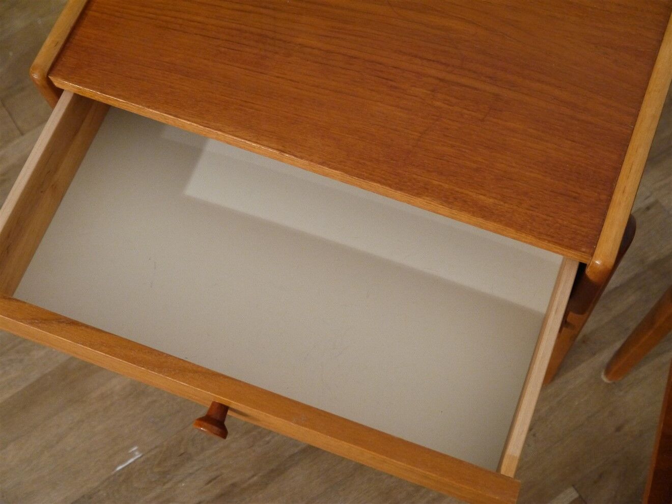 Pair of vintage Scandinavian teak bedside tables 1960