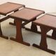 mid century  Copper nesting tables 'Birstall'