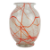 loetz klostermühle art deco glass VASE 1930s orange white and clear glass