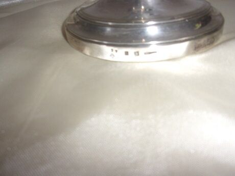 Christolfe silver metal candlestick