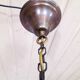 Opal glass and brass pendant light