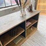 Double-sided counter with XL oak compartments