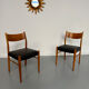 Pair of Italian design chairs by Consorzio Sedie Friuli, 1960s.