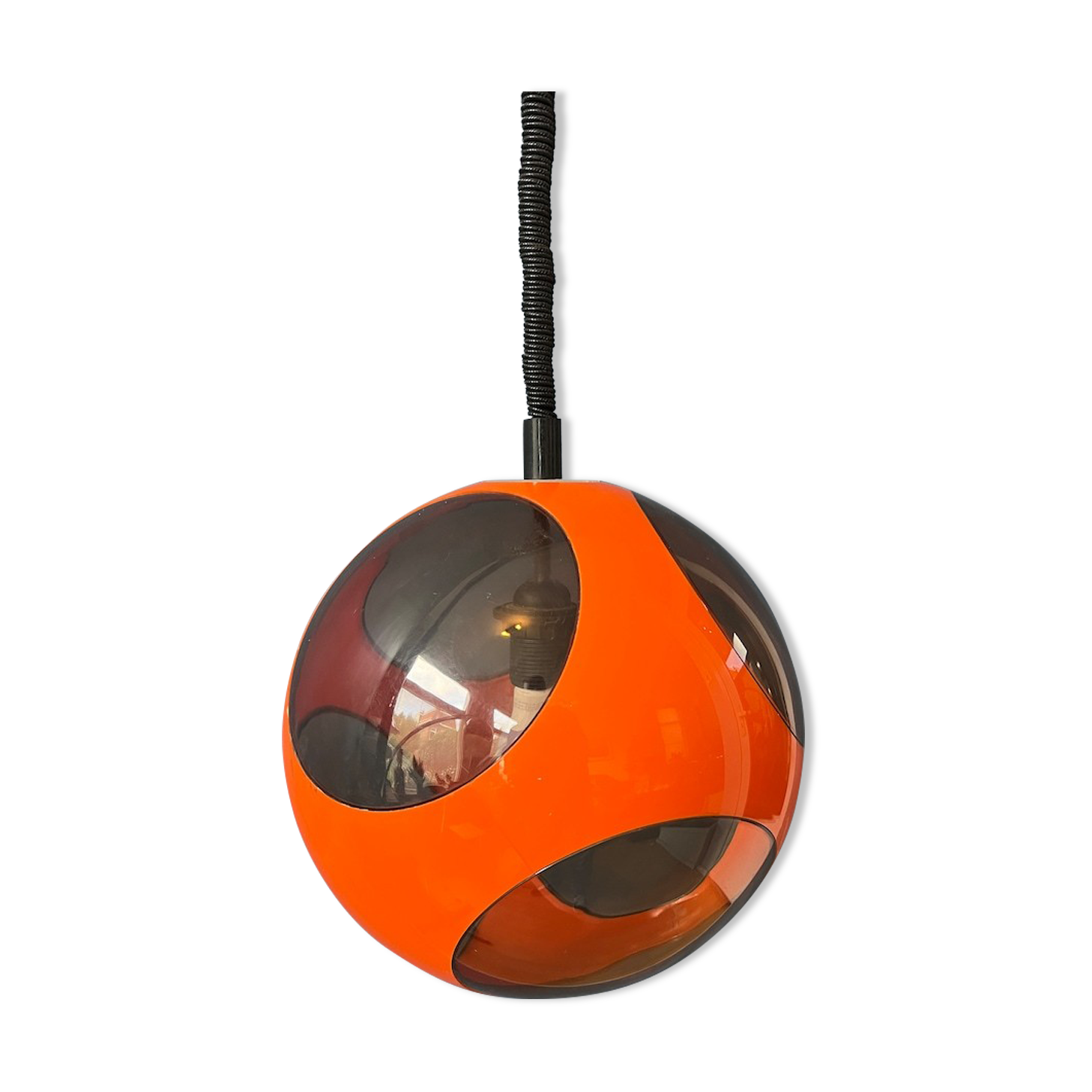 Orange suspension 'Bug Eye' space age
