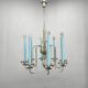 Art Deco Chandelier with Matching Sconces, Czechoslovakia 1930s