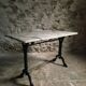 French bistro table made of marble with a cast iron base, 1920s–1930s.