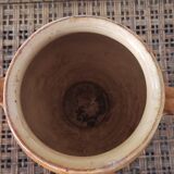 Yellow stoneware confit pot