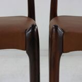 Rosewood danish design dining chairs no 78 by Niels Otto Møller