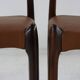 Rosewood danish design dining chairs no 78 by Niels Otto Møller