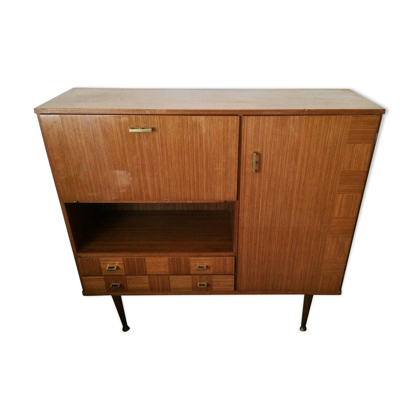 Varnished mahogany buffet 1950/60