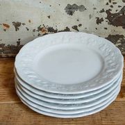 Six vintage Philippe Deshoulières Limoges California porcelain bread plates