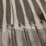 11 dessert knives with 800 silver handles, Swiss goldsmith Jezler net