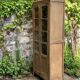 Armoire parisienne vitrée en bois brut, 1940